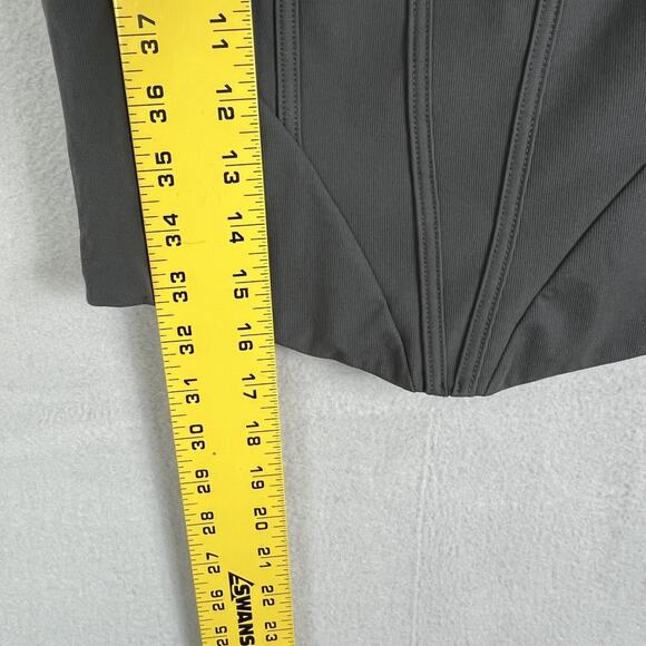 OGL Corset Crop Tank Top Women's XL Gray Pull On - Picture 7 of 9